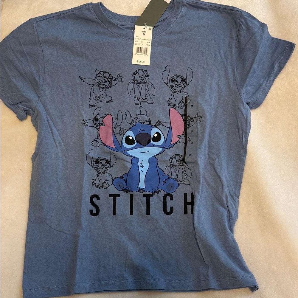 Disney Blue Stitch Short Sleeve Tee